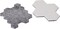 Ikea FIXA Stick-on Floor Protectors Set of 20, Grey
