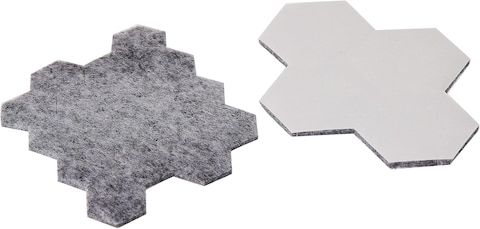 Ikea FIXA Stick-on Floor Protectors Set of 20, Grey