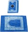 AL ARQAM Portable Muslim Travel Prayer Rug with Compass Pocket Size Mat, Waterproof Polyester Prayer Rug, for Ramadan Gifts(60 x 100 cm)