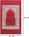 AL ARQAM Portable Muslim Travel Prayer Rug with Compass Pocket Size Mat, Waterproof Polyester Prayer Rug, for Ramadan Gifts(60 x 100 cm)