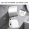 ALARQAM Stainless Steel Tissue Paper Holder - Wall Mounted Bathroom Toilet Roll Holder, Anti-Rust &amp; Durable, Modern Design for Home, Office, and Hotel Use