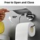 ALARQAM Stainless Steel Tissue Paper Holder - Wall Mounted Bathroom Toilet Roll Holder, Anti-Rust &amp; Durable, Modern Design for Home, Office, and Hotel Use