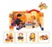 YALLABUYIT Indoor/Outdoor Premium Quality Plastic Blocks Set and Brain Storming games for childs -16641