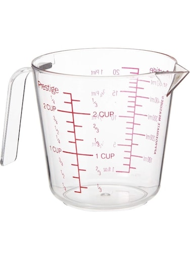 Plastic 500 ML Measuring Jug, Dishwasher Safe, Durable- Clear Clear 500ml