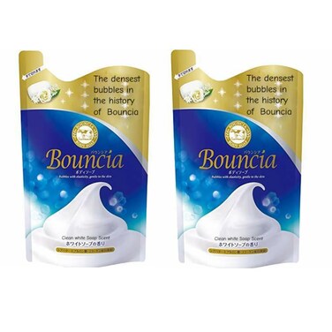Cow Bouncia Body soap White soap Scent Refill 400ml Milk soap (pack of 2)
