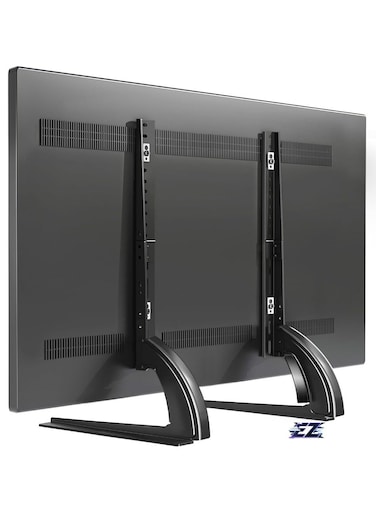 Universal Tabletop TV Mount with Stable Base and Adjustable Height
