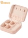 PU Leather Small Jewelry Box, Travel Portable Jewelry Case for Ring, Pendant, Earring, Necklace, Bracelet Organizer, Storage Box, Pink
