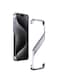 Case For iPhone 16 Pro Max S-shaped Stand Frameless Metal Phone Case