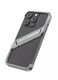 Case For iPhone 16 Pro Max S-shaped Stand Frameless Metal Phone Case