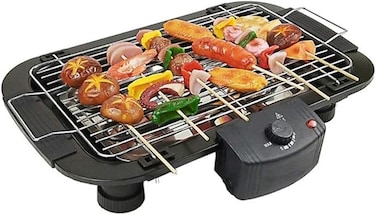 Barbeque Grill Set for Home Electric Tandoor Griller Barbecue Maker Machine for Chicken Bbq Grill Set for Home with Adjustable Grilling Net Height