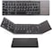 Foldable Bluetooth Keyboard With Number Pad US Layout Mini Bluetooth Keyboard For Mobile Tablet Laptop Wireless Rechargeable Keyboard Compatible