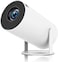 Projector 4K Smart Android Projector &ndash; 200" Portable WiFi &amp; Bluetooth Home Theater, Auto Keystone, Round Flip Design