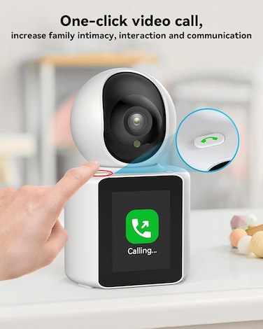Video Pet Dog Camera Indoor Two Way Wireless Security Camera Monitor 1080P With Phone App And Motion Detection Baby Elderly Nanny Audio Calling Device Pan Tilt