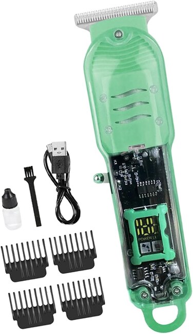 Hair Cutting Tool, Beard Trimmer, Hair Cutting Kits, Gifts for Valentine's Day, Mustache, Body, Face, Beard, Kits, Green Complete Haircutting &amp; Touch Up Kit