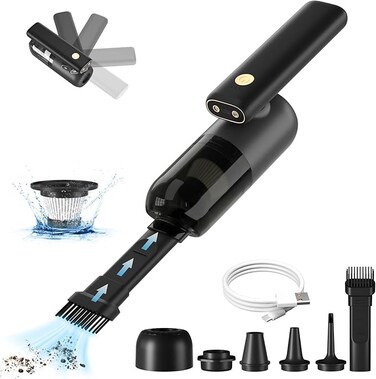 Mini Handheld Vacuum Cleaner &ndash; Cordless, Rechargeable High Suction Power for Car, Home&nbsp;&amp;&nbsp;Office&nbsp;Use