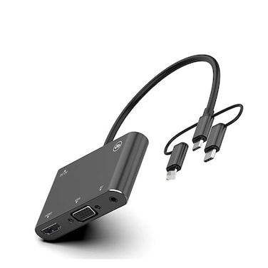 Adapter 5 in 1 To HDTV/VGA/AV Adapter Mobile HD Screen Player Support Audio S and Android system