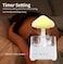 Cloud Rain Humidifier Cute LED Night Light Diffuser with Simulated Rain Effect, Aromatherapy Mist Maker for Bedroom &amp; Office Use