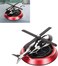 Helicopter Solar Car Air Freshener Rotating Dashboard Perfume Diffuser Fragrance Refill, Solar Powered Design for Car Interior Decoration