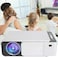 HD Home Theater Projector LED Projector for Indoor Use with High Resolution Display, USB HDMI Support, Ideal for Movies &amp; Entertainment