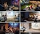 Portable Projector with 2 Wireless Controllers Compact LED Projector for Gaming &amp; Home Cinema, Bluetooth &amp; HDMI Support for&nbsp;Movies&nbsp;&amp;&nbsp;Play