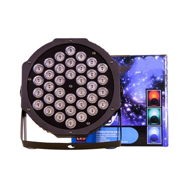 Mini Flat PAR LED Party Light, RGB Stage Lighting, Control, Remote Included, Portable Uplight for DJ, Events,&nbsp;Home&nbsp;Parties