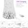 Elegant Crystal Table Lamp Night Light, Soft Ambient Lighting, Decorative LED Bedroom &amp; Living Room&nbsp;Accent&nbsp;Light