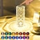 Compact Rechargeable Crystal Table Lamp &ndash; Portable Night Light with Soft Ambient LED Glow, Decorative Bedroom &amp; Living&nbsp;Room&nbsp;Accent