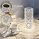 Compact Rechargeable Crystal Table Lamp &ndash; Portable Night Light with Soft Ambient LED Glow, Decorative Bedroom &amp; Living&nbsp;Room&nbsp;Accent