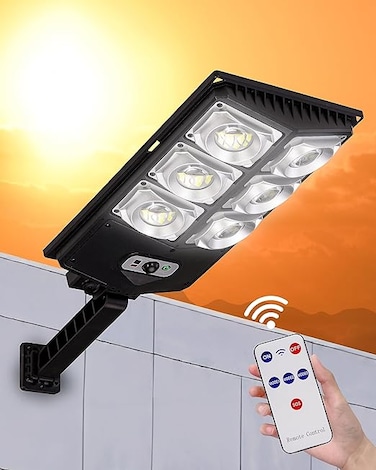 Solar Induction Street Lamp, Motion Sensor LED Outdoor Light, Energy Efficient, Waterproof with Automatic Dusk-to-Dawn&nbsp;Operation