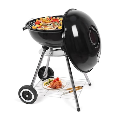 Portable Outdoor BBQ with Adjustable Air Vents &amp; Cooking Grid, Durable Design for Camping&nbsp;&amp;&nbsp;Backyard