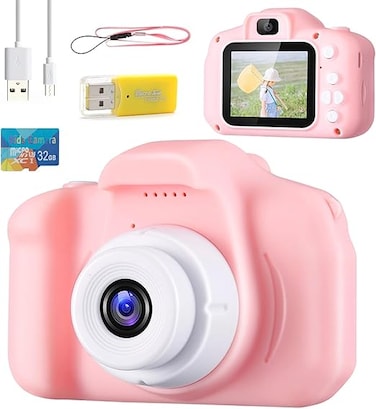 Kids Digital Camera Rechargeable Toy Camera with 32GB TF Card, Photo &amp; Video Mode, Durable &amp; Easy to Use&nbsp;for&nbsp;Children