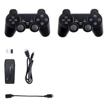 2.4G Wireless Game Controller, Ergonomic Gamepad with Dual Vibration, USB Receiver, Compatible with PC, Android TV &amp; Console