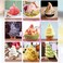 Ice Cream Machine Household Homemade Fruit Yogurt Ice Cream Maker IL Food-Grade Liner for Kids Visible 10 MIN Make Ice Cream
