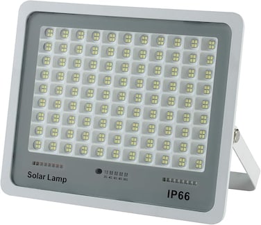 200W Solar Flood Light Outdoor Dusk to Dawn with Remote Control, Solar Street Lamp with Motion Sensor Built in for Garden, Paths, Warehouse, Playground, Stadium