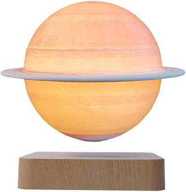 Magnetic Levitation Saturn Lamp Planet Ornament Night Light for Kids Decorations for Girl Boy Bedroom, Office Decor Creative Gift