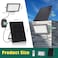 Solar LED Outdoor Spotlight with Remote, High-Capacity Battery &amp; Large Solar Panel, Waterproof Light for Garden &amp; Yard
