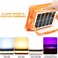 Solar LED Work Lights, 200W Rechargeable Portable USB Flood Light 4 Modes Security Job Site Lighting Waterproof 3000LM for Outdoor Camping Fishing Hiking Car Repairing Emergency