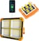 Solar LED Work Lights, 200W Rechargeable Portable USB Flood Light 4 Modes Security Job Site Lighting Waterproof 3000LM for Outdoor Camping Fishing Hiking Car Repairing Emergency