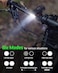 Bike Light, High Lumens Super Bright Bicycle Light, 6+4 Modes USB Rechargeable Bike Headlight &amp; Tail Light Set, Waterproof Safety Bike Front &amp; Rear Light for Road, Mountain, Night Riding