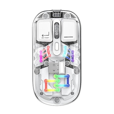 Wireless Mouse, Ergonomic 2.4GHz Optical Mouse with USB Receiver, Silent Click, Adjustable DPI for Laptop, PC &amp;&nbsp;Office&nbsp;Use