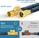 Expandable Garden Hose 7.5m, 15m, 30m UAE Standard Brass Connectors, Ultra-Lightweight Design, 10 Modes Nozzle, Triple Latex Core &amp; 4000D Fabric for Garden, Car, Pet (Blue-15m, 50ft)