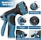 Expandable Garden Hose 7.5m, 15m, 30m UAE Standard Brass Connectors, Ultra-Lightweight Design, 10 Modes Nozzle, Triple Latex Core &amp; 4000D Fabric for Garden, Car, Pet (Blue-15m, 50ft)