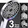 Stainless Steel Handheld Shower Head Set, 5.12in, 3 Spray Settings, Polished&nbsp;Chrome
