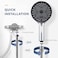 Stainless Steel Handheld Shower Head Set, 5.12in, 3 Spray Settings, Polished&nbsp;Chrome