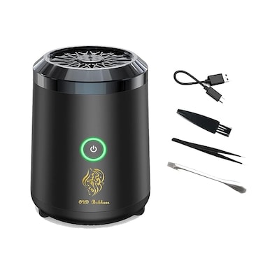 Smart Bakhour Rechargeable Electric Car Incense Burner, USB-C Portable Mini Burner, Aluminum Alloy Design, Strong Power for Fast Burning, Long-Lasting Fragrance