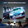 Smart 4K Portable Projector, Android WiFi &amp; Bluetooth, Auto Keystone, Round Flip Design for Home Theater &amp; Movies