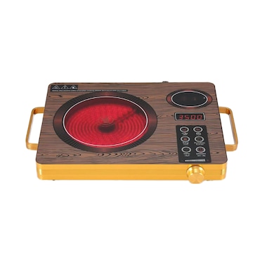 Infrared Ceramic Cooker, Single Burner Electric Stove with Fast Heating, Touch Control &amp; Heat-Resistant Glass Surface for Home &amp; Kitchen Use