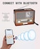 Radio Retro Vintage FM with Bluetooth Speaker, Portable Rechargeable Classic Radio, USB, TF, AUX Support, Built-in Clock &amp; Flashlight for Home&nbsp;&amp;&nbsp;Outdoor