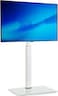 TV Stand, White Floor TV Stand for 32-60 Inch TVs Holds Up to 66 lbs, Tall Conner TV mount with Swivel 70 Degrees and Height Adjustment, Max Vesa 600 x 400 mm