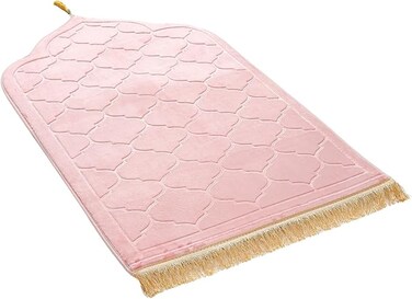 Prayer Rug Muslim Mat Islamic Thickening Sponge Muslim Rug For Kids Men Women With Islam Prayer Beads For Eid Travel Ramadan Soft Luxury Great For Knees And Forehead